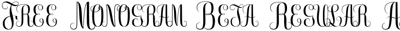 Free Monogram Beta Regular font