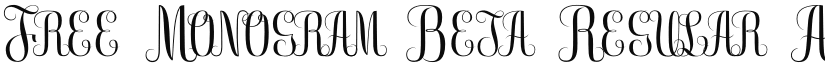 Free Monogram Beta Regular font