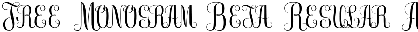 Free Monogram Beta Regular font