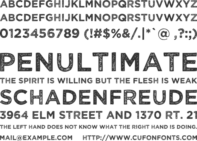 Wicked Grit font preview