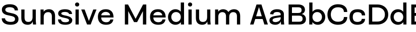 Sunsive Medium font