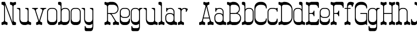 Nuvoboy Regular font