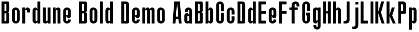 Bordune Bold Demo font