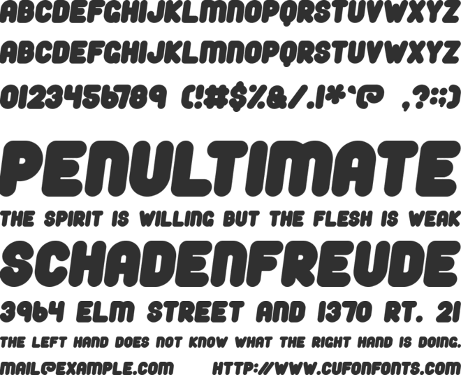 Time For Salad font preview