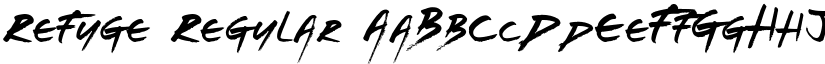 Refuge Regular font