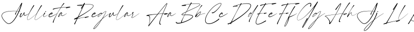 Jullieta Regular font