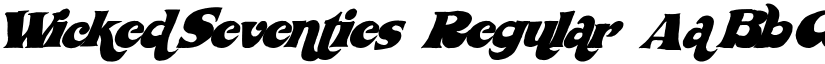 WickedSeventies Regular font