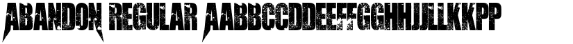 AbandoN Regular font