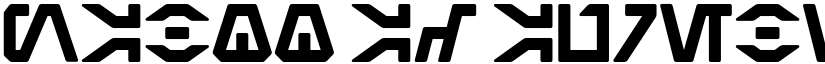 Naboo AF Aurebesh Regular font