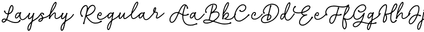 Layshy Regular font