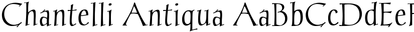 Chantelli Antiqua font