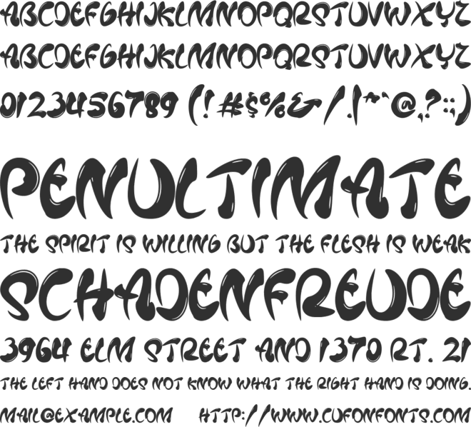 Mafieso font preview