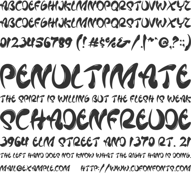 Mafieso font preview