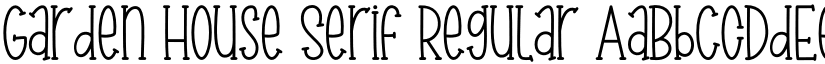 Garden House Serif Regular font