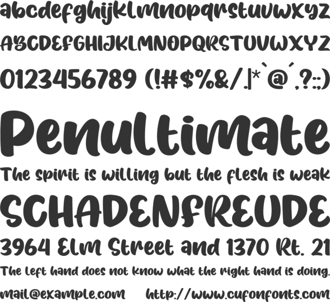 Koala Station font preview