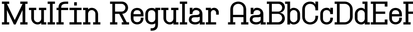 Mulfin Regular font