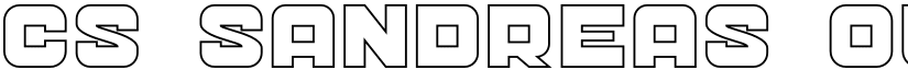 CS Sandreas Outline font