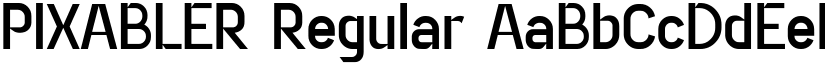PIXABLER Regular font