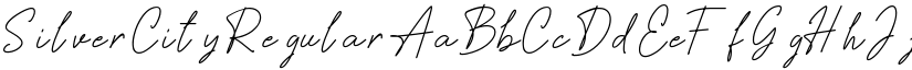 Silver City Regular font
