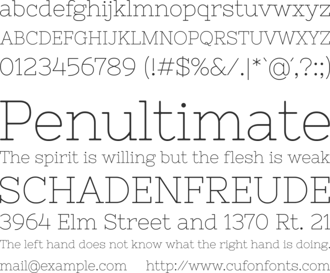 Nixie One font preview
