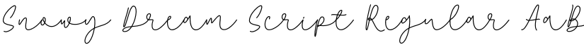 Snowy Dream Script Regular font