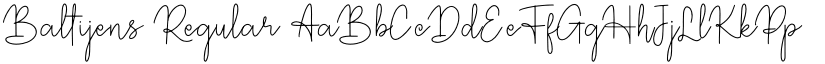 Baltijens Regular font