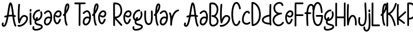 Abigael Tale Regular font
