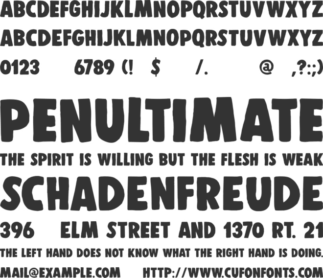 DK Display Patrol font preview