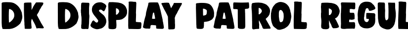 DK Display Patrol Regular font