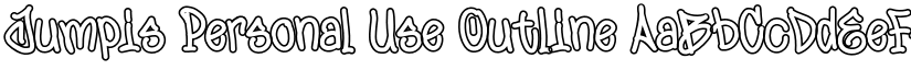 Jumpis Personal Use Outline font