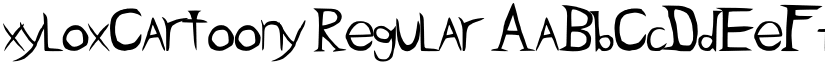 xyloxCartoony Regular font