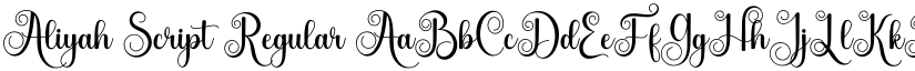 Aliyah Script font download