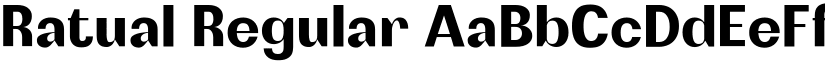 Ratual Regular font