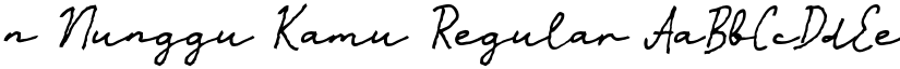 n Nunggu Kamu Regular font