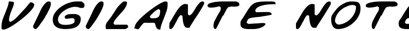 Vigilante Notes Light font