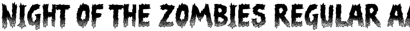 Night of the Zombies Regular font