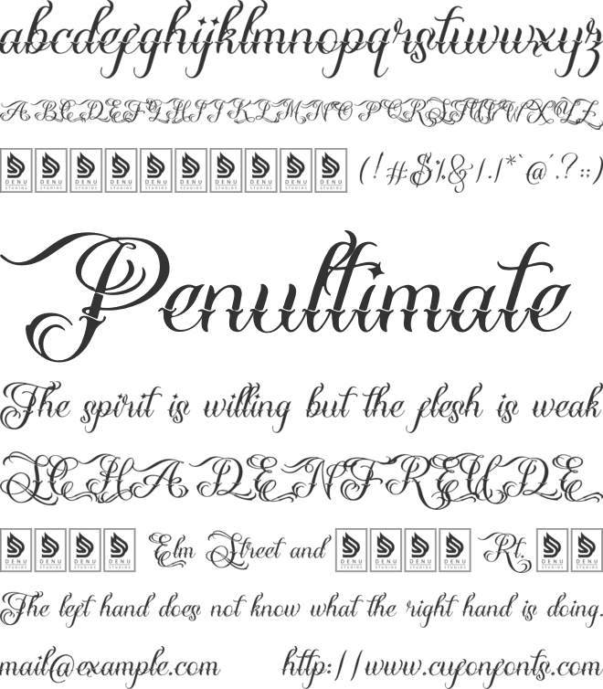 Claimus de Sances font preview