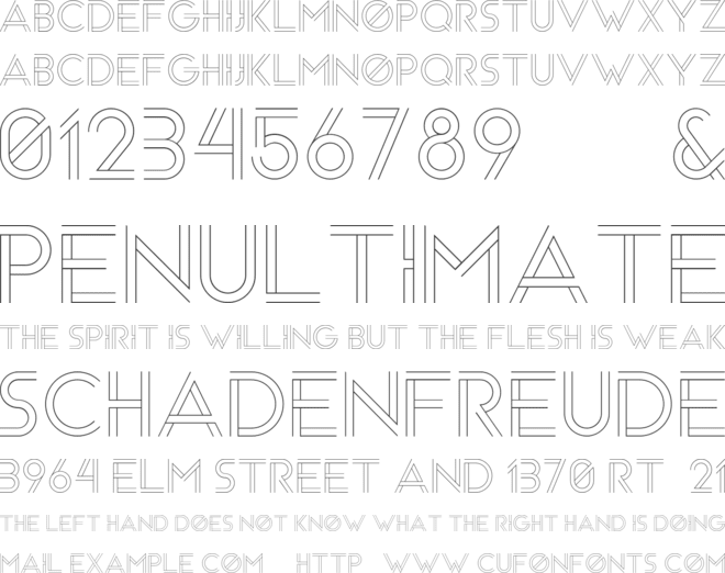 Arenq font preview