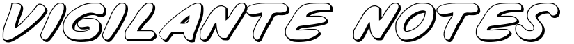 Vigilante Notes Shadow font