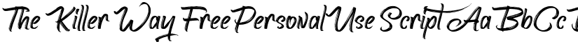The Killer Way FreePersonalUse Script font