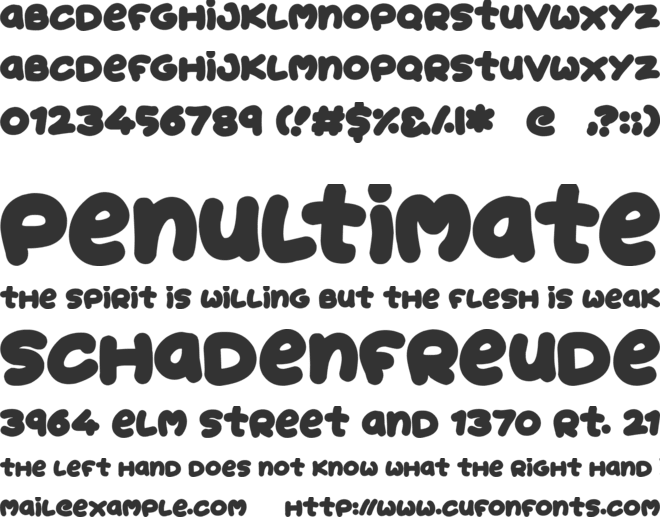 Jelly Donuts font preview