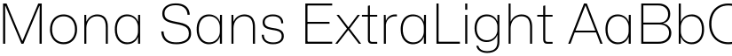 Mona Sans ExtraLight (Variable) font