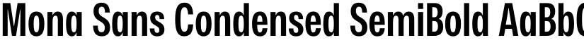 Mona Sans Condensed SemiBold font