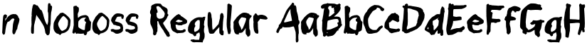 n Noboss Regular font