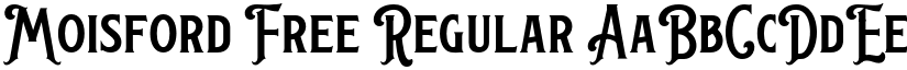 Moisford Free Regular font
