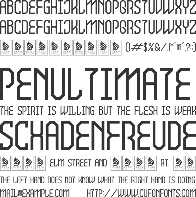 Neires font preview