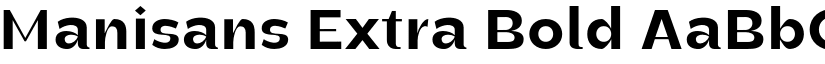 Manisans Extra Bold font