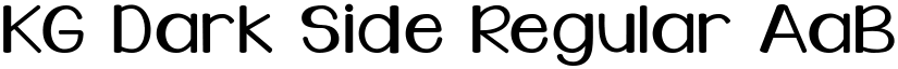 KG Dark Side Regular font