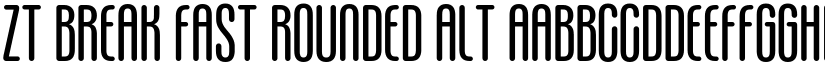 ZT Break Fast Rounded Alt font
