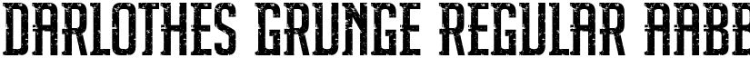 Darlothes Grunge Regular font